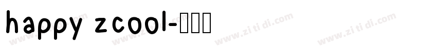 happy zcool字体转换